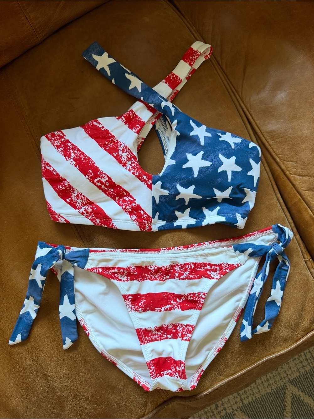 VENUS Red, White & Blue Star Stripe Bikini